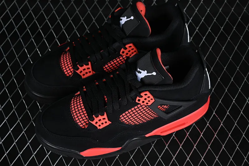 All categories Air Jordan Jordan series basketball shoes Air Jordan 4 GX foreign trade version Air Jordan 4 Retro "University Blue" AJ4 Joe 4 new black and red retro casual sports culture basketball shoes CT8527-016